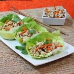 asian lettuce cups gluten free, low calorie, healthy dish