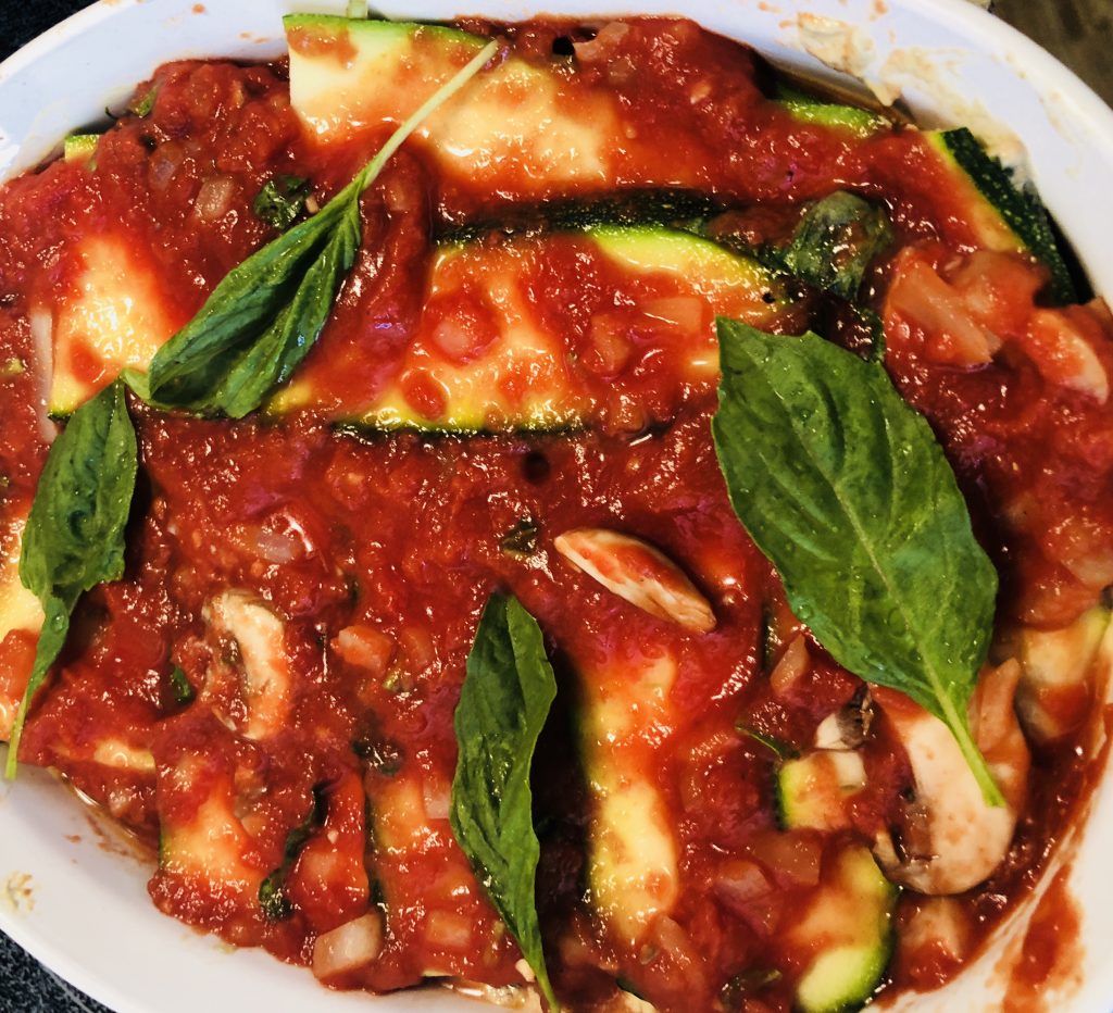 Zucchini Lasagna with cashew cheese