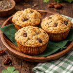 High protein grain free irish soda bread muffins