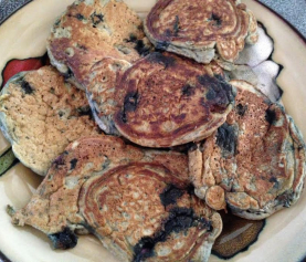 Grain Free Blueberry Pancakes